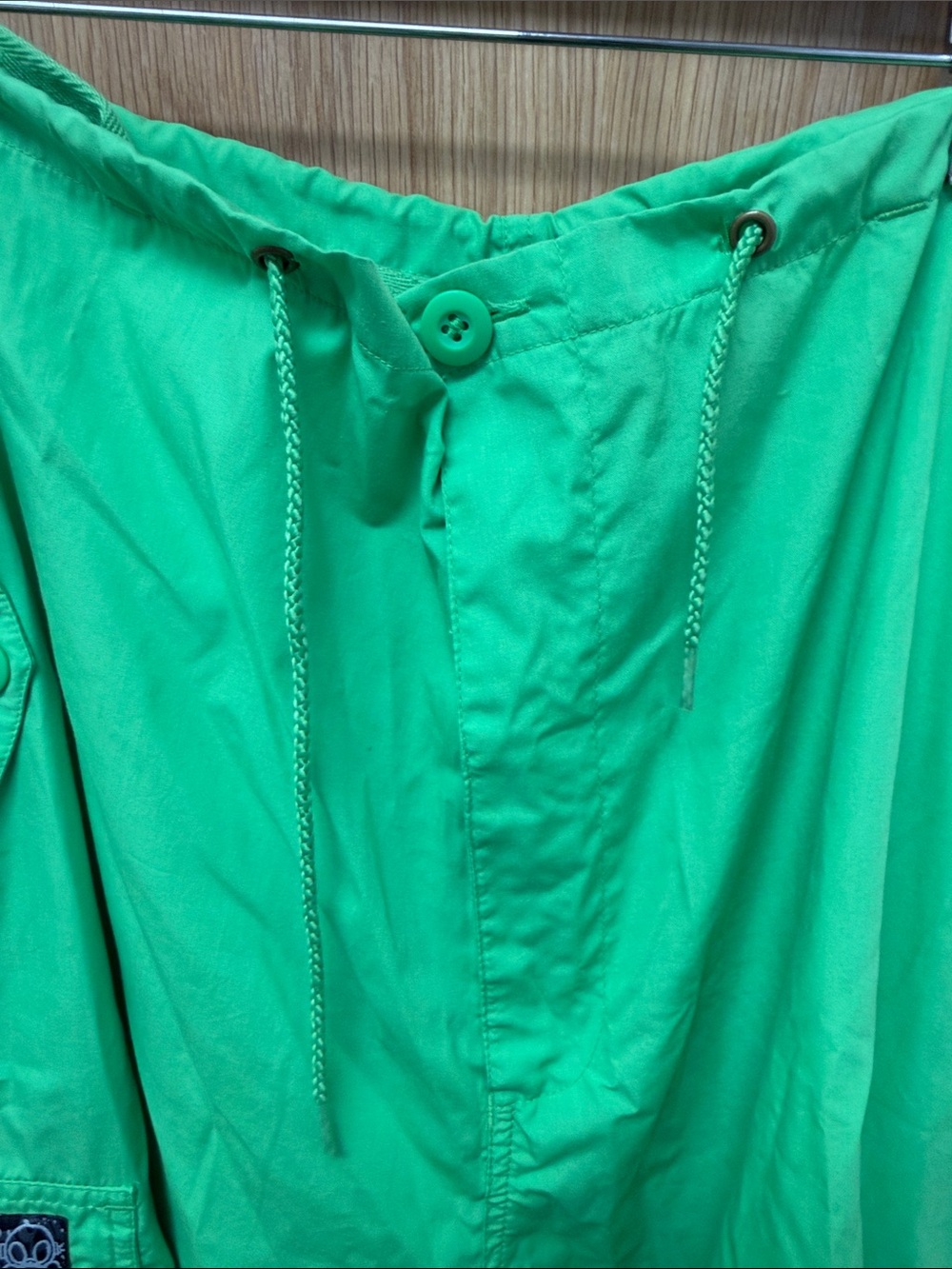 Ghast Neon Green Raver Cargo Pants with Graphic Label - Picture 9 of 9